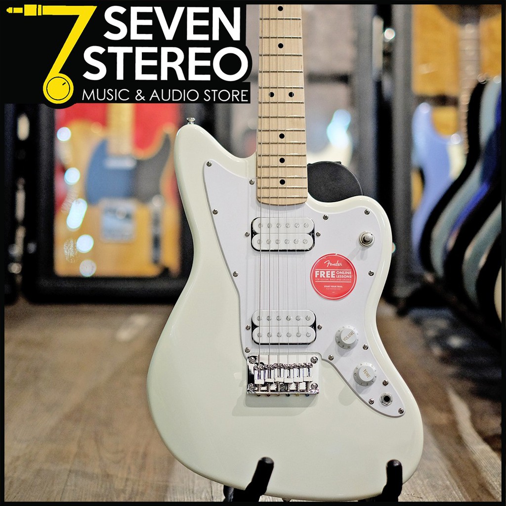 Jual Squier Mini Jazzmaster HH Olympic White | Shopee Indonesia