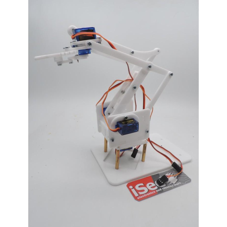 Jual robot arm acrylic Diy arm akrilik kit rangka lengan for Arduino 4 ...