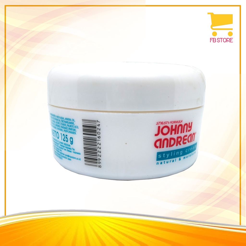 Jual Styling Cream Johnny Andrean Natural & Moisture With Double Care 125g Shopee Indonesia