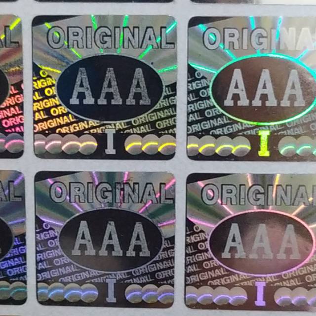 Jual Stiker hologram original AAA Silver | Shopee Indonesia