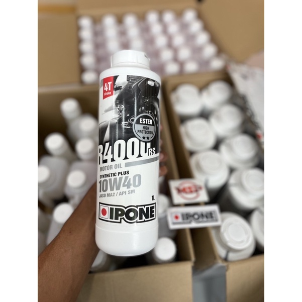 Jual OLI IPONE R4000 RS 10W40 1 LITER OLI PELUMAS MESIN MOTOR 4 TAK ...