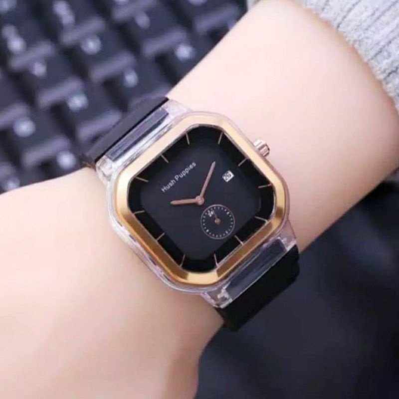 Jual (Terima Cod)Jam Tangan Wanita Hushpuppies Sergi Jarum Strap Rubber ...
