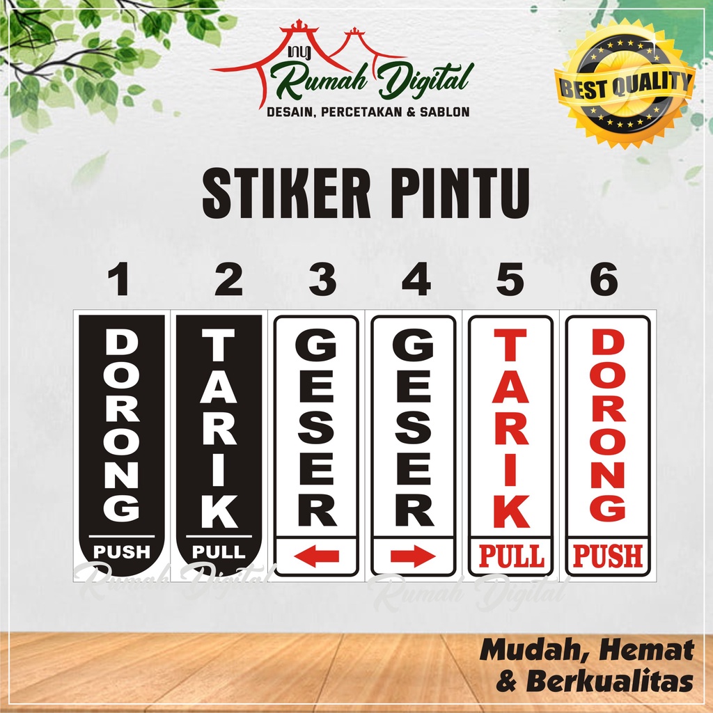 Jual STIKER PINTU / STICKER PINTU ANTI AIR | Shopee Indonesia