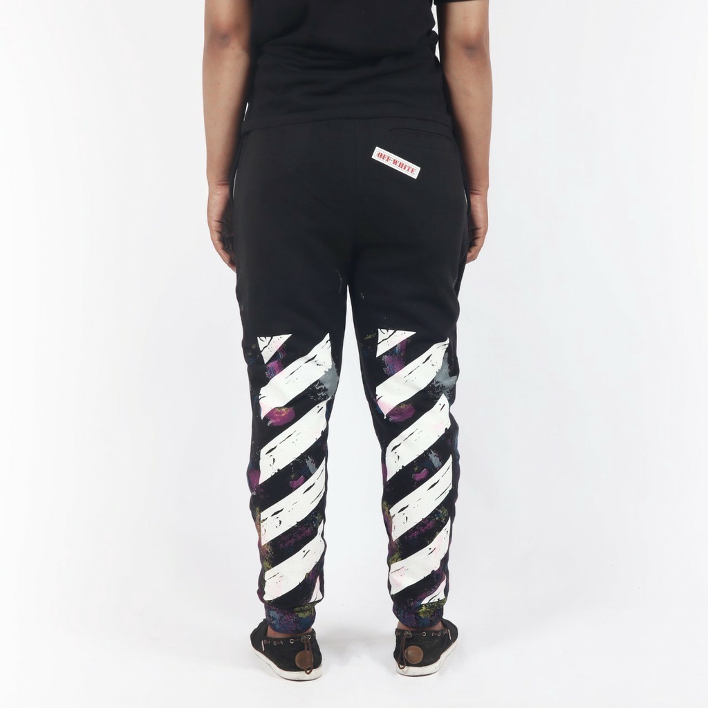 Jual CELANA JOGGER OFF WHITE GALAXY PREMIUM QUALITY TERLARIS FULL HANGTAG Shopee Indonesia