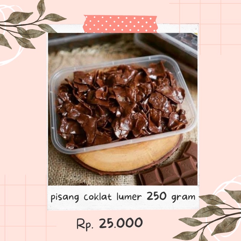 Jual Kripik Pisang Coklat Lumer 250 Gram Shopee Indonesia