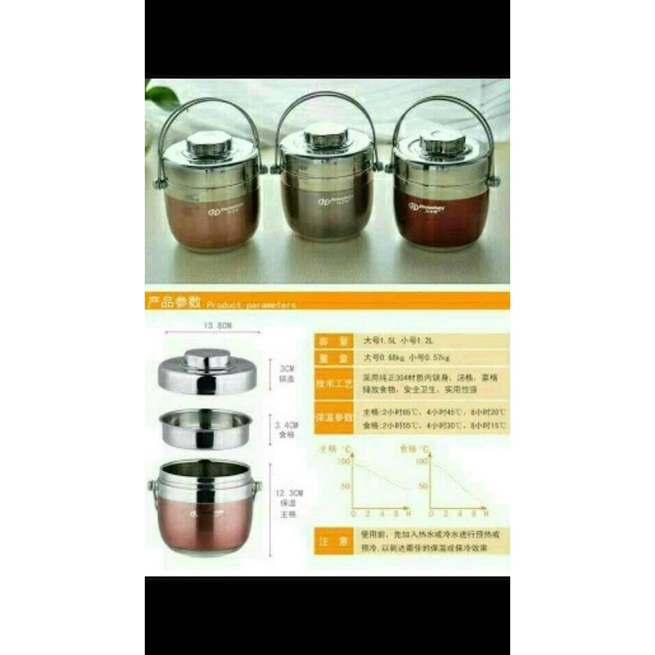 Jual HANDLED POT / RANTANG MAKAN / RANTANG SAYUR DAN SUP 1.5 LT ...