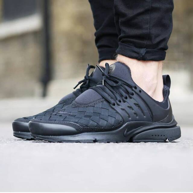 Nike air presto woven black deals