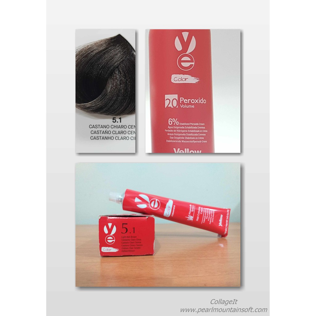 Jual Alfaparf Yellow Hair Color Permanent 100 ml Ash Series (Paket