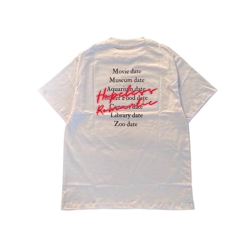 Jual Praedae Studio - white oversized t-shirt - hopeless romantic ...