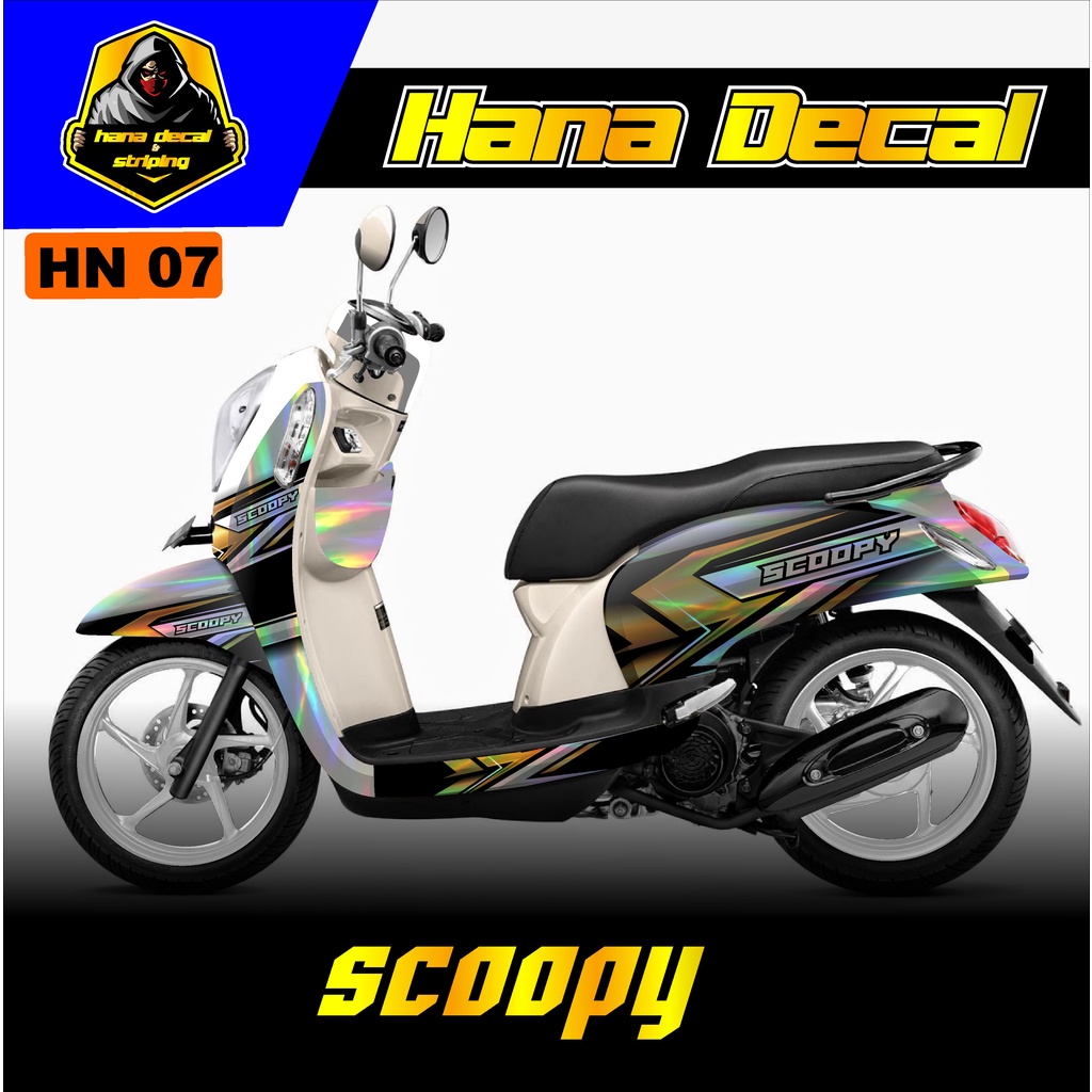 Jual Sticker Decal hologram - Sticker Decal hologram Motor Honda Scoopy ...