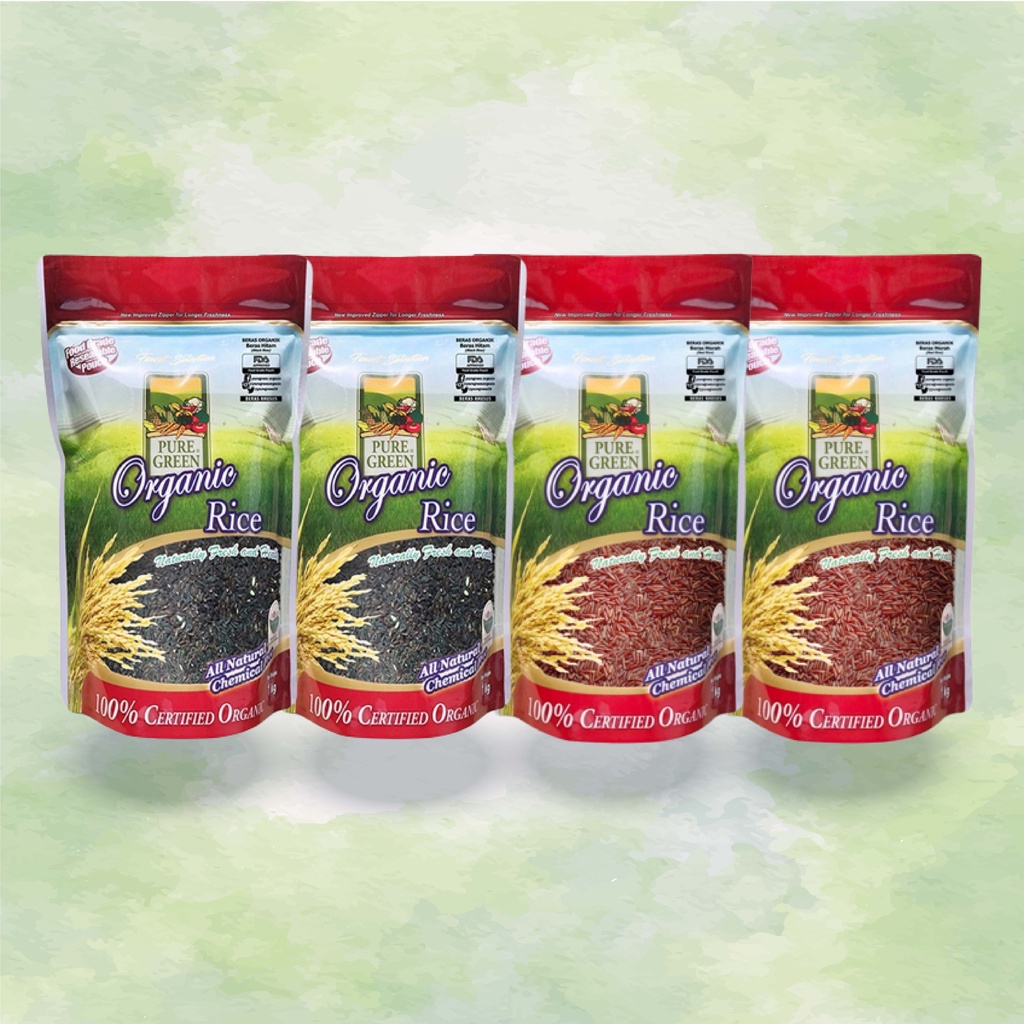 Jual Puregreen Organic Rice Beras Merah 1 Kg & Puregreen Organic Rice ...