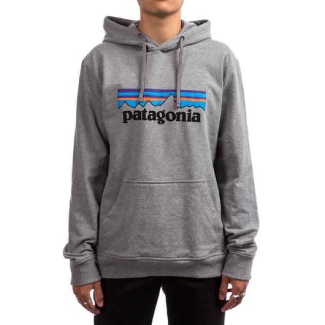 Jual HOODIE PATAGONIA P6 LOGO UPRISAL Grey Shopee Indonesia