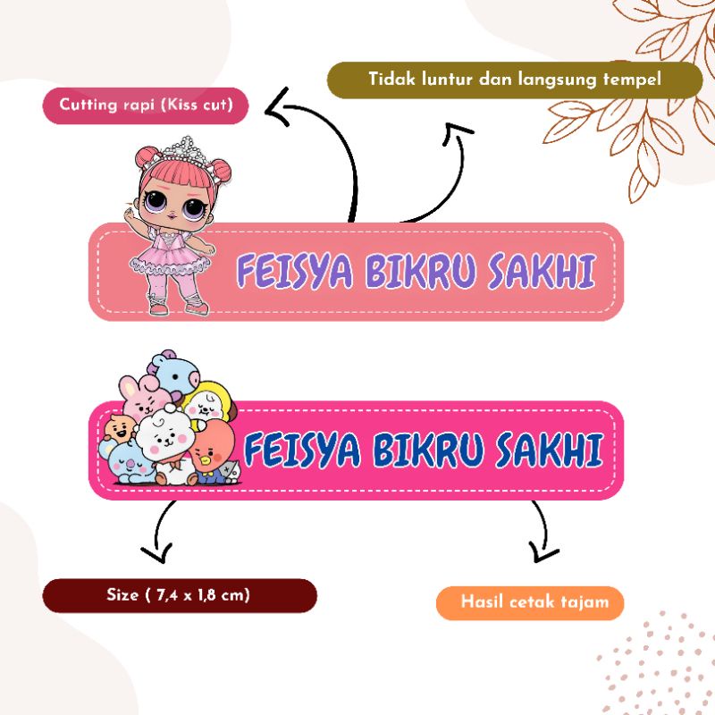 Jual STICKER LABEL KARAKTER ANAK CEWEK | Shopee Indonesia