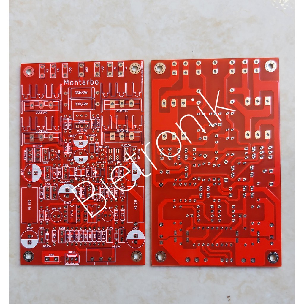 Jual PCB Montarbo AMP Tanpa Final Dauble layer | Shopee Indonesia