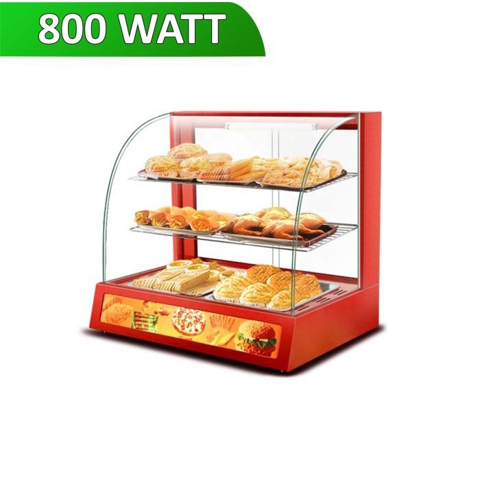 Jual Food Display Showcase Warmer 2P Etalase Penghangat Pemajang