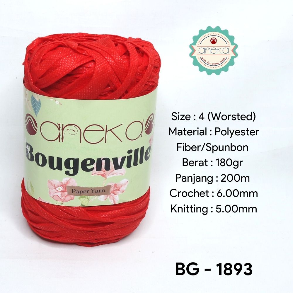 Jual ANEKA - Benang Rajut Bougenville / Rattan / Paper Yarn - 1893 ...