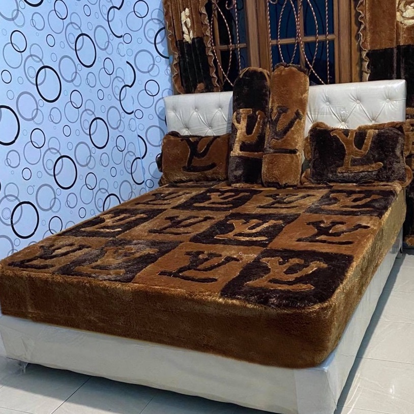 Jual Sprei Bulu Rasfur Model Gundul Ukuran Lengkap | Shopee Indonesia