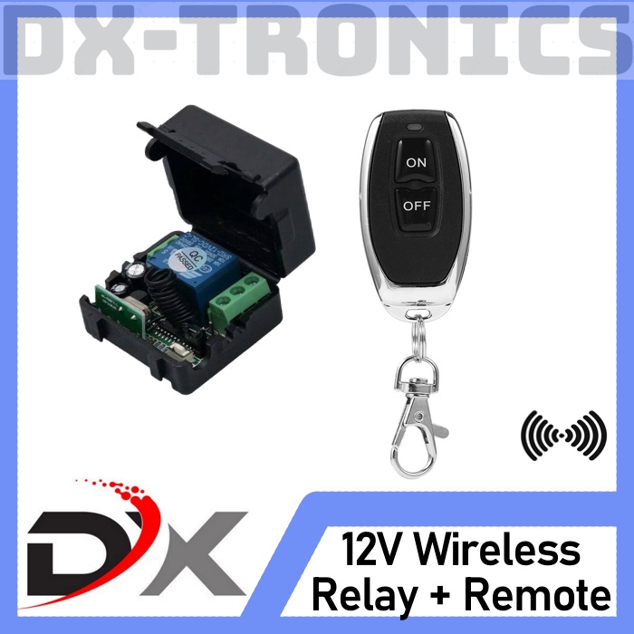 Jual 12V Wireless Relay Switch 1CH + Wireless RF Remote Control On Off ...