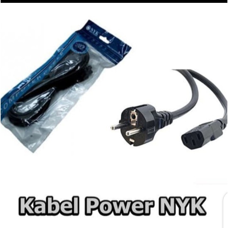 Jual KABEL POWER PC NYK STANDARD 1.5 METER / CABLE POWER KOMPUTER ...