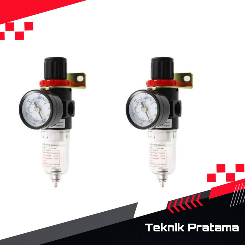 Jual AIR FILTER Regulator untuk ANGIN with gauge ukuran 1/4