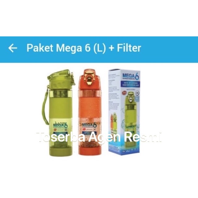 Jual BOTOL MINUM KESEHATAN ALKALI - Mega 6 Far Infrared Hydrogen Bottle ...