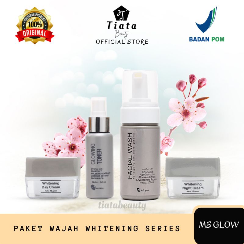 Jual MS GLOW Paket Whitening Series ORIGINAL MS GLOW (FREE GIFT