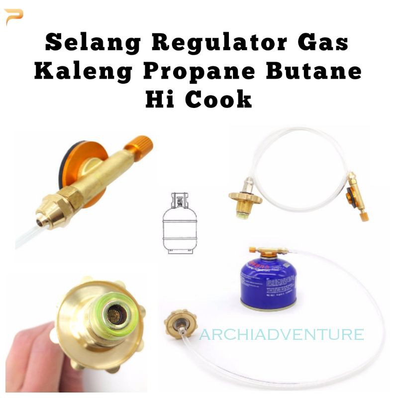 Jual SELANG REGULATOR GAS KALENG HI COOK Shopee Indonesia