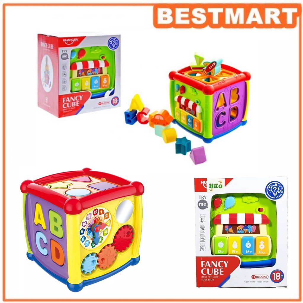 Jual Mainan Edukasi Anak Bayi Fancy Cube Kotak Pas Sorting Box