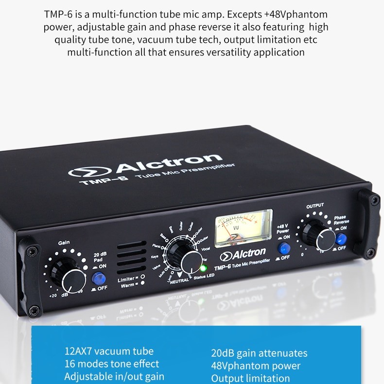 Jual TUBE MIC AMPLIFIER ALCTRON TMP6 TUNE MIC AMP 16 DIFFERENT TONE