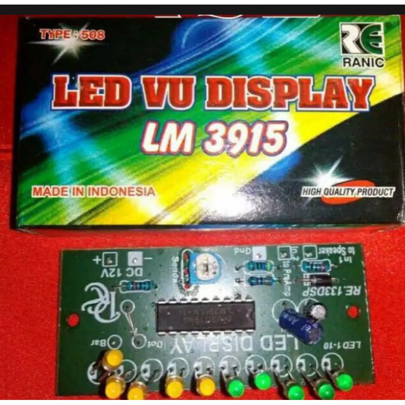Jual KIT LED VU DISPLAY LM 3915 VU LED DISPLAY IC LM3915 | Shopee Indonesia