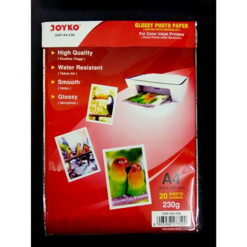 Jual Glossy Photo Paper Tebal 230 grm Joyko Shopee Indonesia