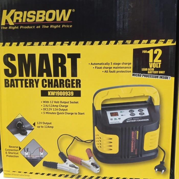 Jual Krisbow Alat Cas Charger Aki Motor Mobil Portable 12V 2A/6A/12A ...