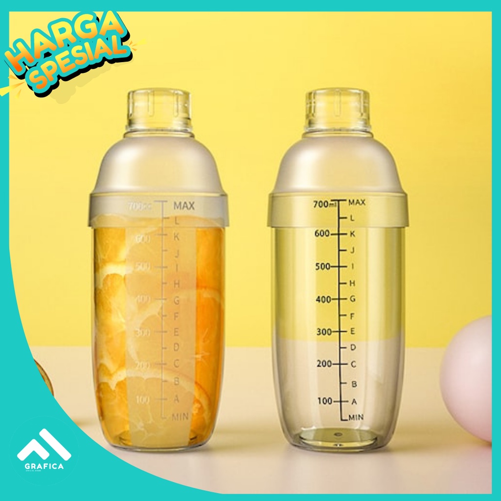 Jual MILK SHAKE JUICE SHAKER 350ML 530ML 700ML / BOTOL JUS PLASTIK ...