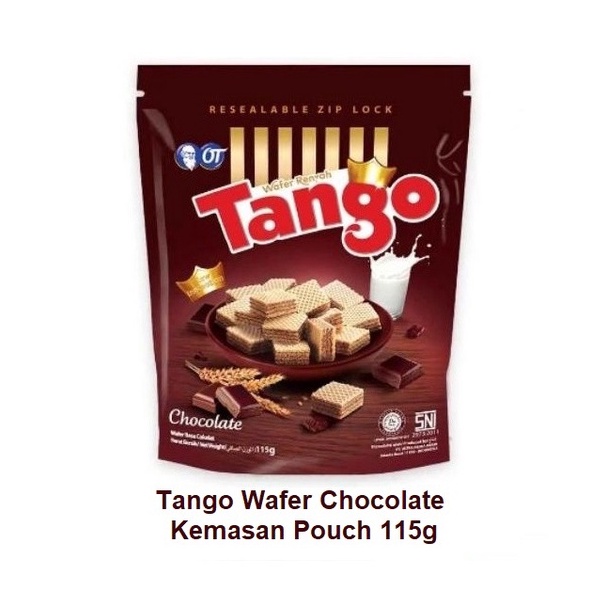 Jual Tango Wafer Chocolate Kemasan Pouch 115g Shopee Indonesia 1523