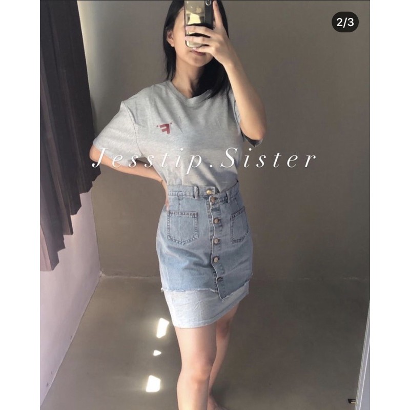 Jual Import Oneset ( dress+ rok jeans) | Shopee Indonesia