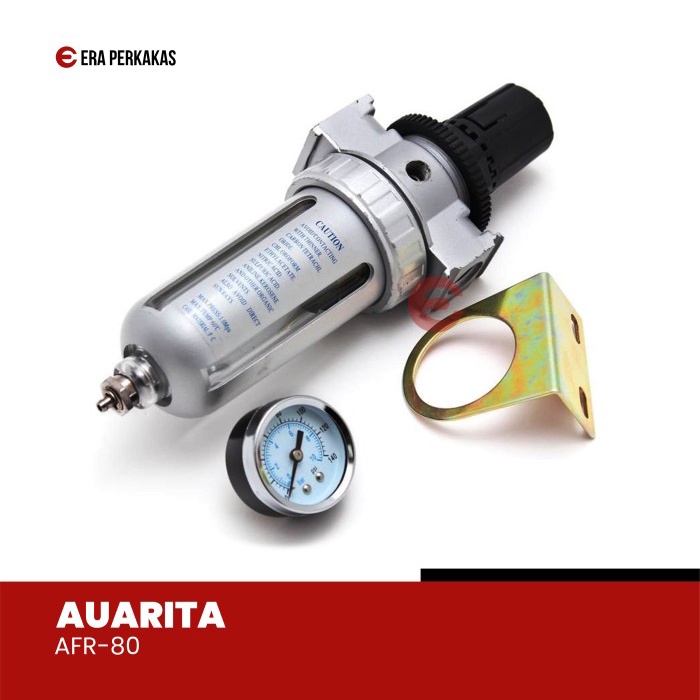 Jual Single Air Filter Regulator Auarita AFR-80 Kompresor 1/4" | Shopee ...