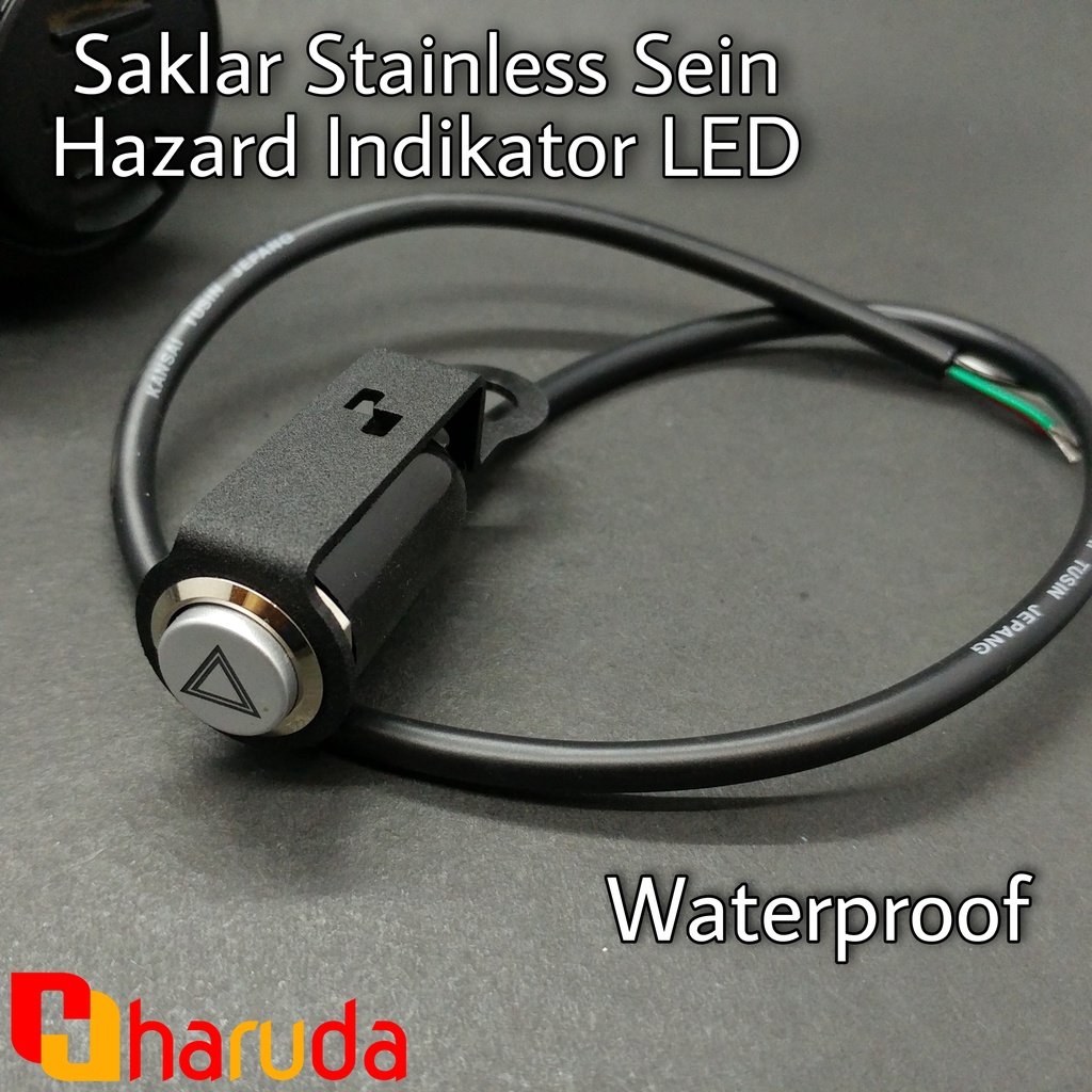 Jual Saklar HAZARD Motor Stainless Bracket Spion Indikator LED Self ...