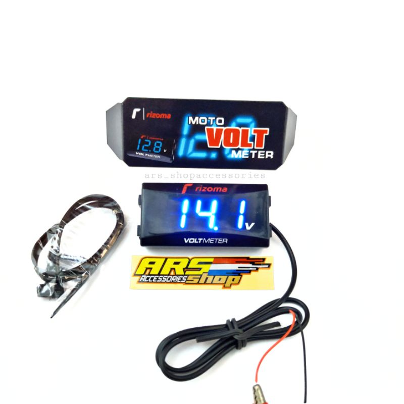 Jual voltmeter aki universal motor/mobil volt meter aki voltmeter motor ...