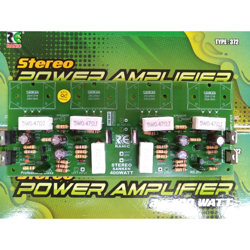 Jual Kit power driver amplifier stereo 2x400w ( 372 ) Shopee Indonesia