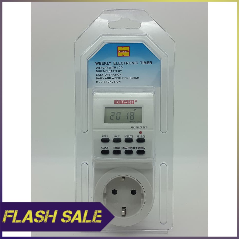 Jual Digital Timer Stop Kontak Programmable | Shopee Indonesia