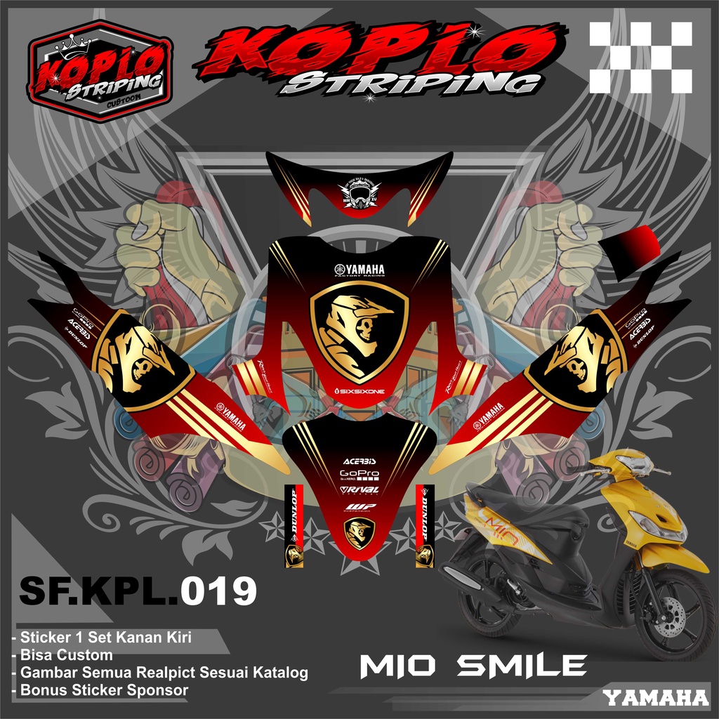 Jual Stiker Decal Full Body Motor Yamaha Mio Smile Sticker Decal Full