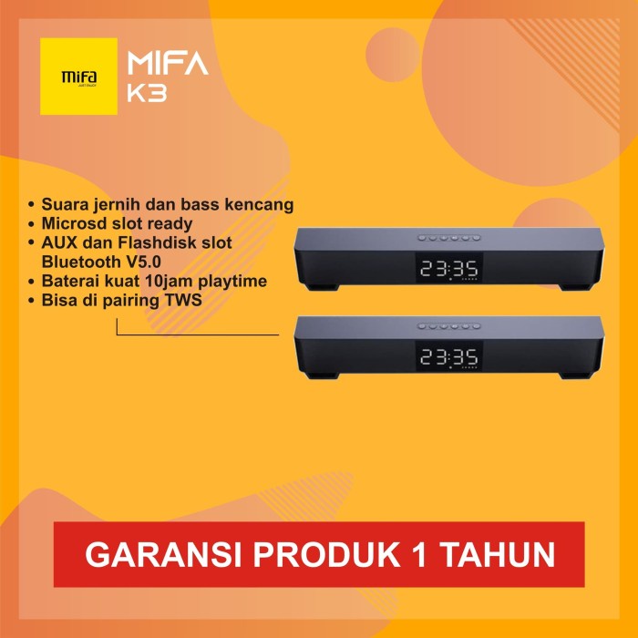 Jual MIFA SOUNDBAR K3 STEREO BLUETOOTH | Shopee Indonesia