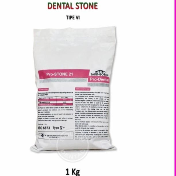 Jual Dentalstone Gips Stone Bahan Cetak Gigi Moldano Probase 1Kg-Type 1 ...