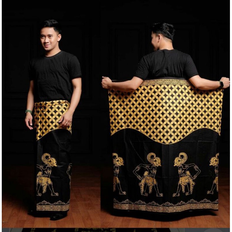 Jual SARUNG GENOWO GOLD motif Wayang | Shopee Indonesia