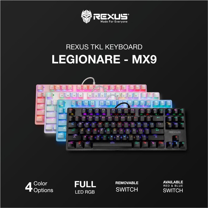 Jual REXUS Keyboard Mechanical MX5.1/MX5.2/MX9 | Shopee Indonesia