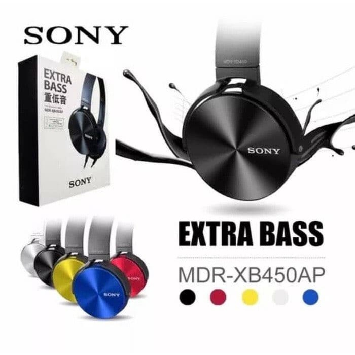 Jual Headphone Sony MDRXB450AP Extra Bass Stereo Shopee Indonesia