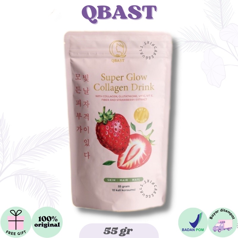 Jual QBAST SUPER GLOW COLLAGEN DRINK 55GR | Qelsea | Shopee Indonesia