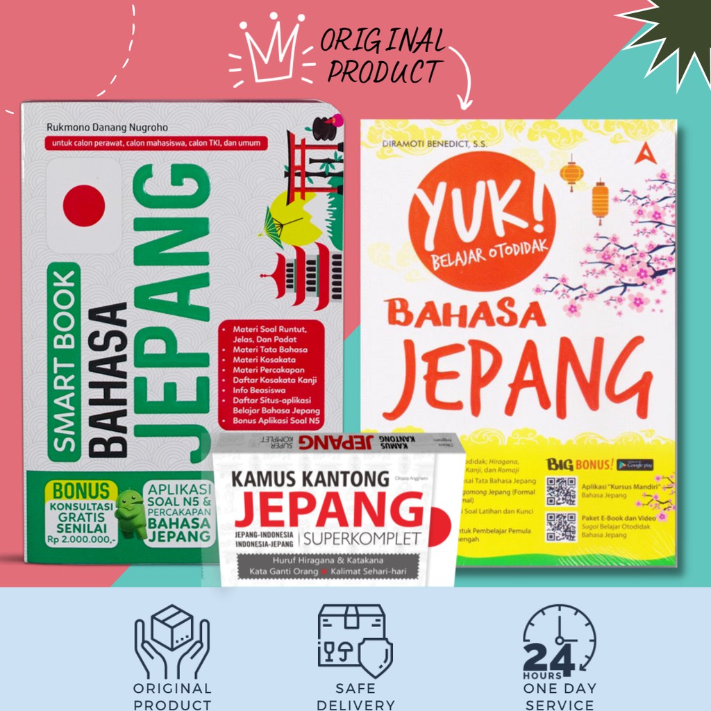 Jual Paket Belajar Bahasa Jepang "Yuuk Belajar Otodidak Bahasa JEPANG ...