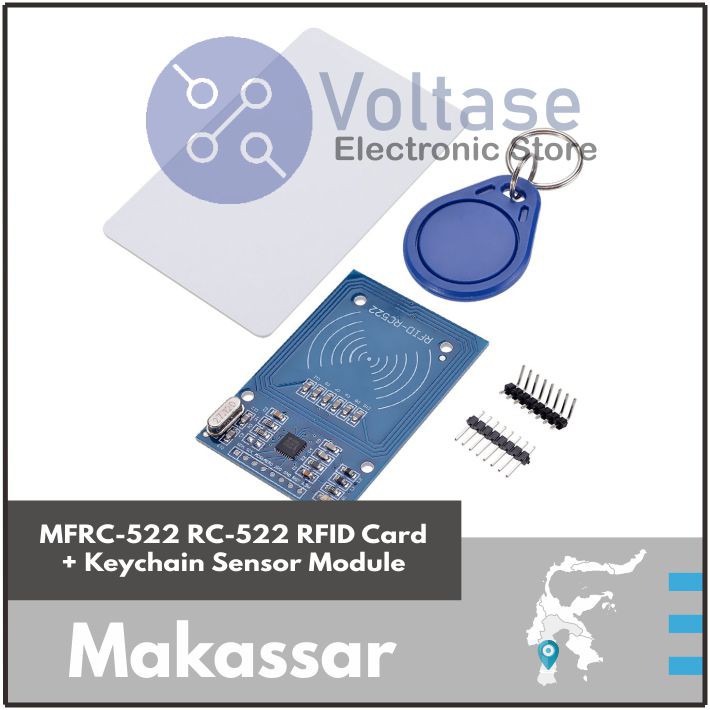 Jual MFRC522 RC522 RFID CARD + KEYCHAIN SENSOR MODULE Shopee Indonesia
