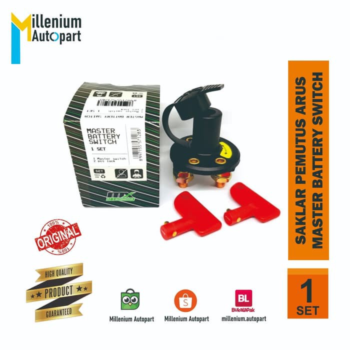 Jual Unik SWITCH ENGINE MASTER CUT OFF BATTERY SAKLAR PEMUTUS ARUS HIGH ...